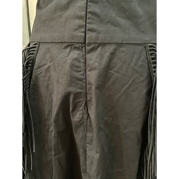 Bibhu Mohapatra Collective Cutout Fringe Dress Black Womens Size 4 - Picture 8 of 10